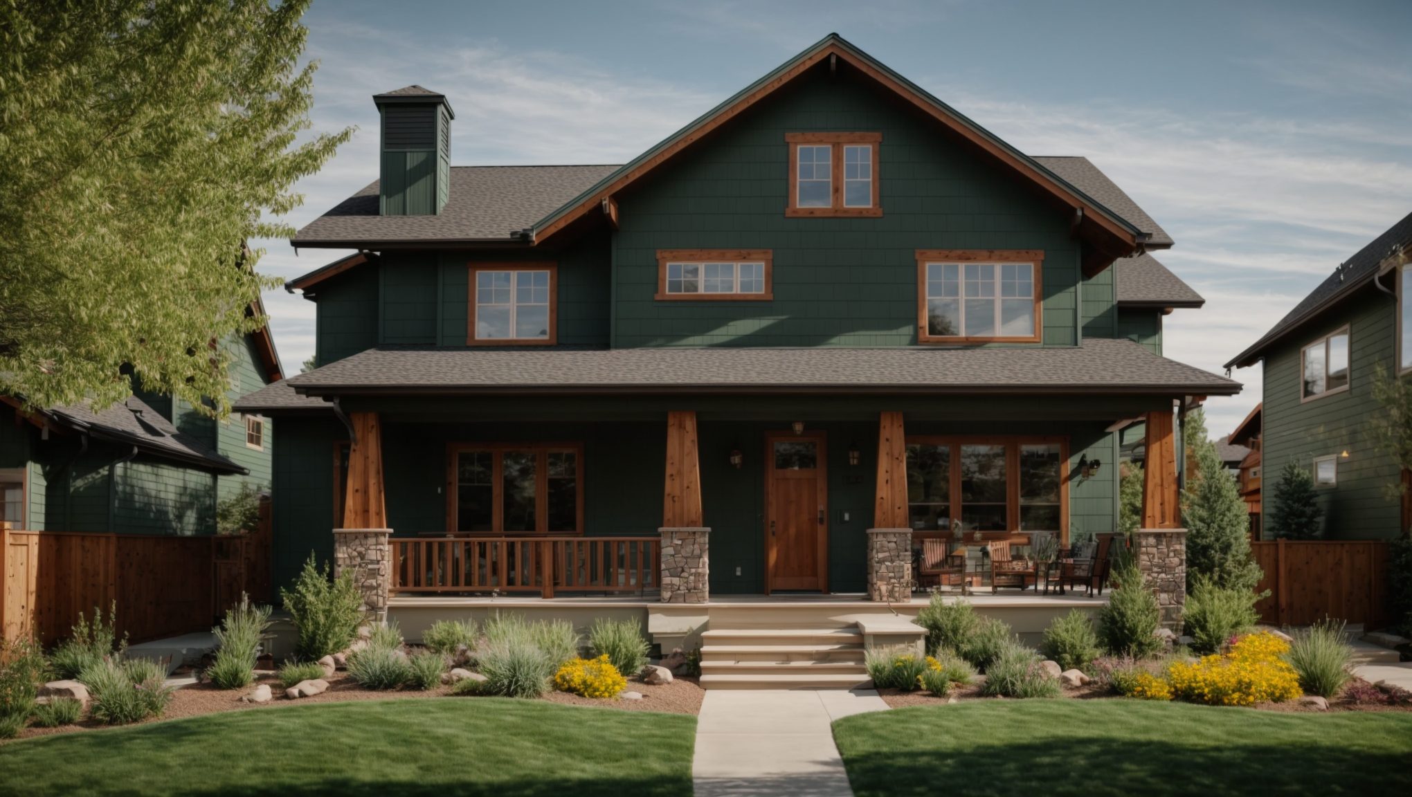 A quaint condo design in Longmont, Colorado, with Vertical Plank Siding.