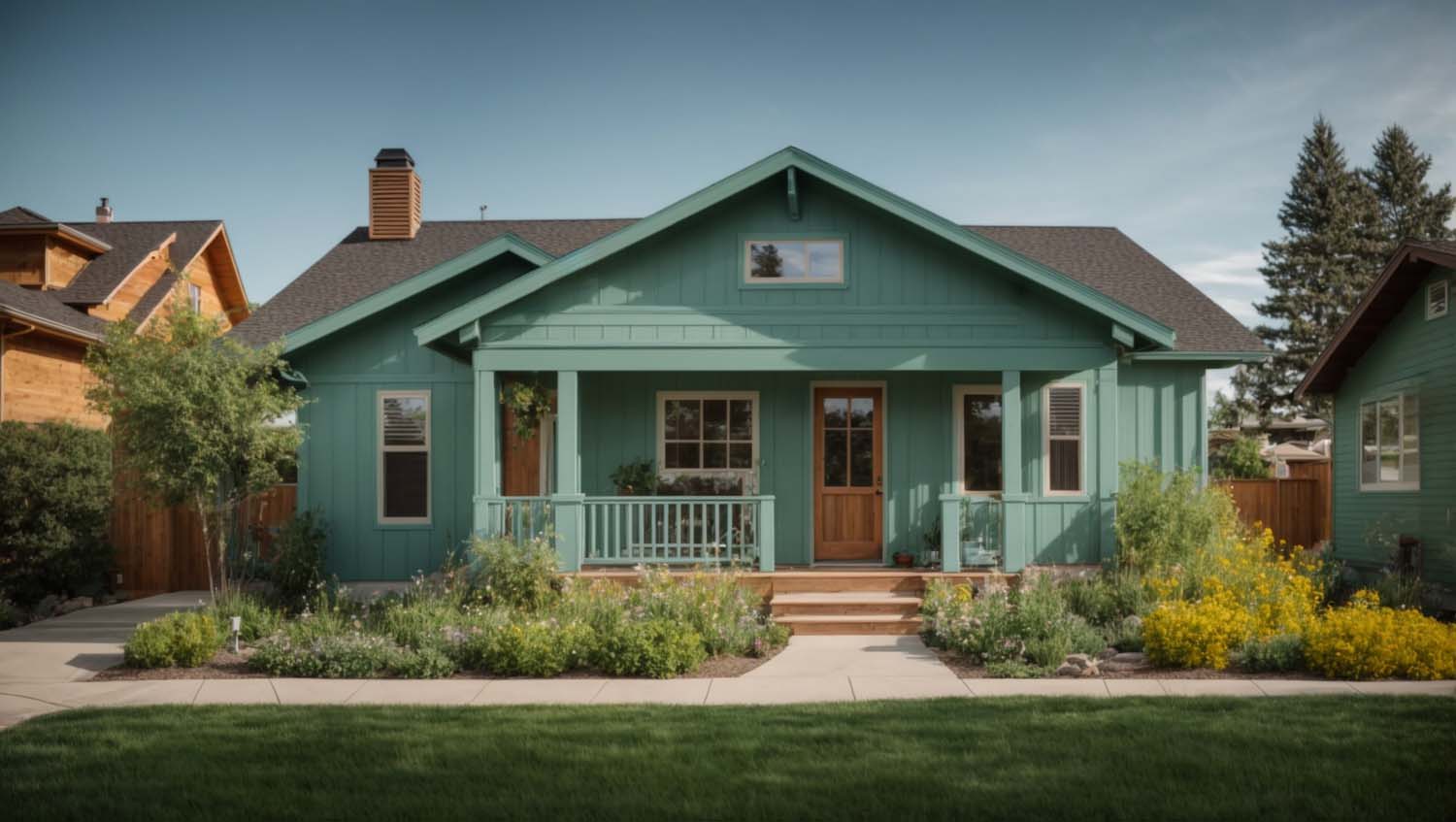 A Craftsman home in Longmont, Colorado, with a shimmering Diamond Kote finish.