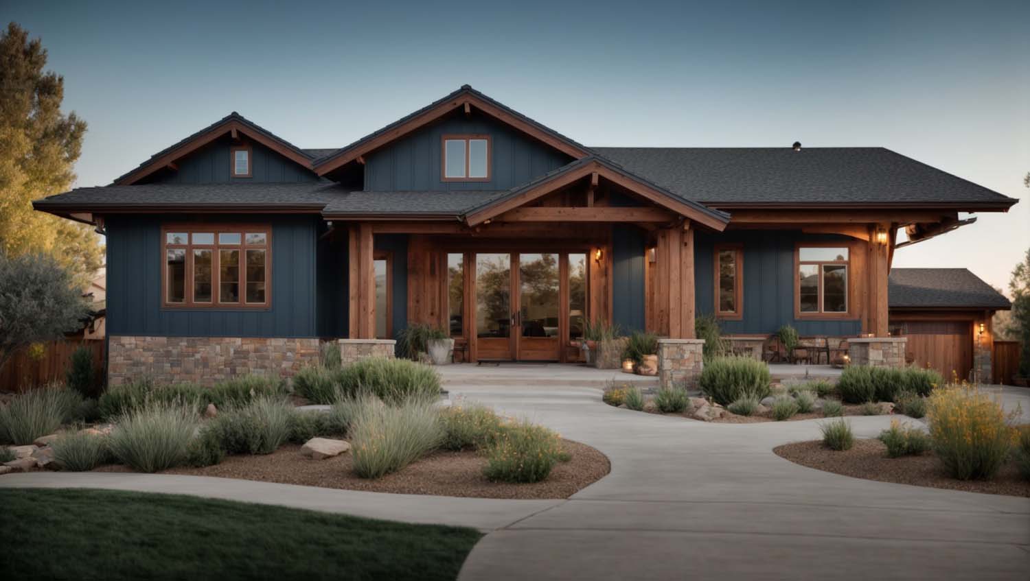 A classic Craftsman residence in Longmont, Colorado, with Wood Siding.